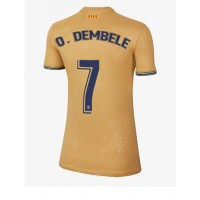 Barcelona Ousmane Dembele #7 Fotballklær Bortedrakt Dame 2022-23 Kortermet